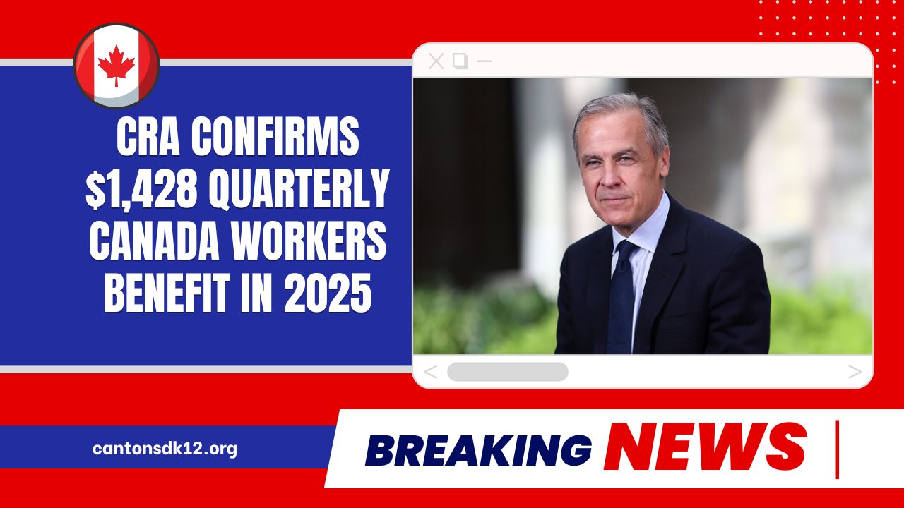 CRA Confirms $1,428 Quarterly Canada Workers Benefit In 2025 – Check Eligibility & Payment Dates